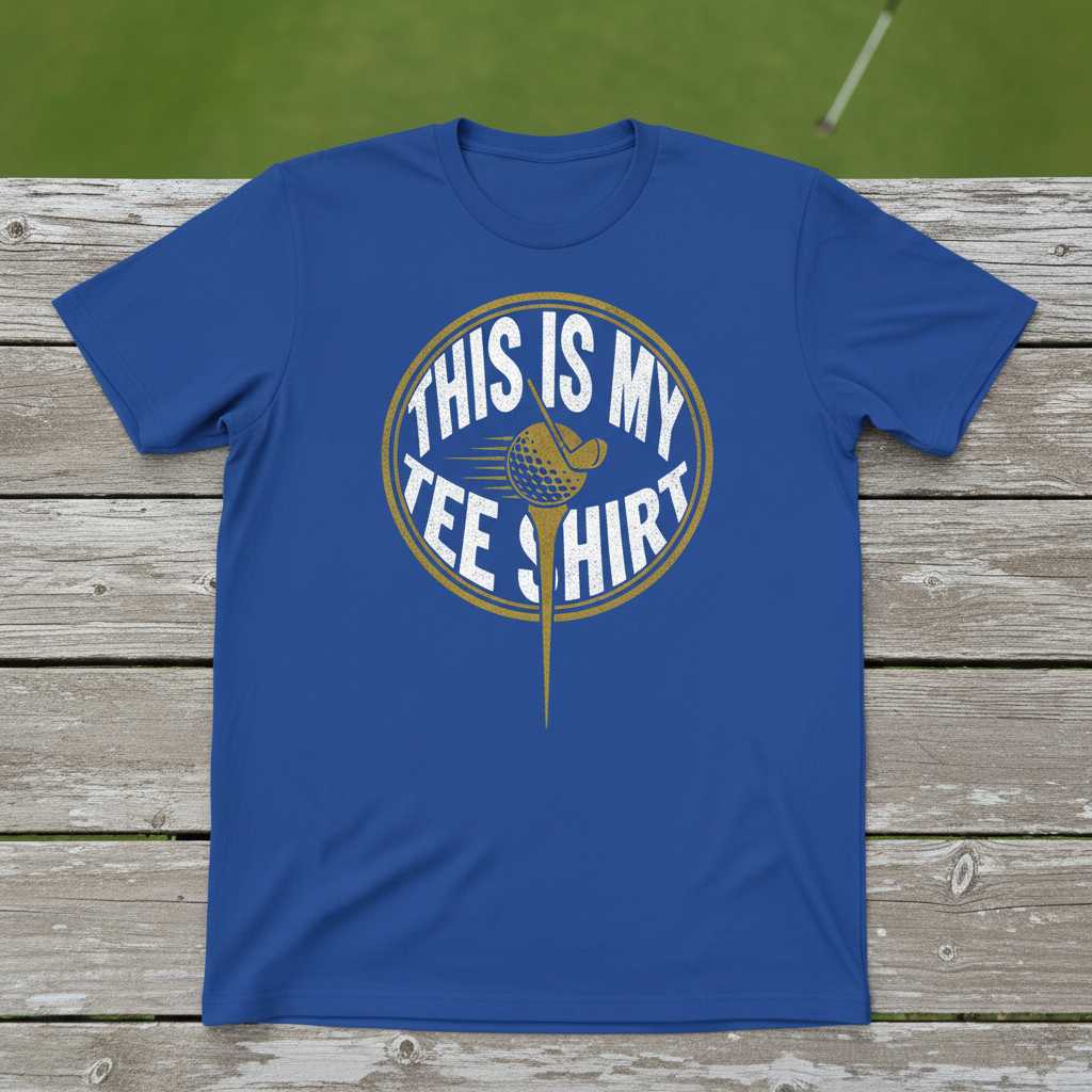 This Is My Tee Shirt Distressed Golf T-Shirt Funny Graphic Novelty Gear