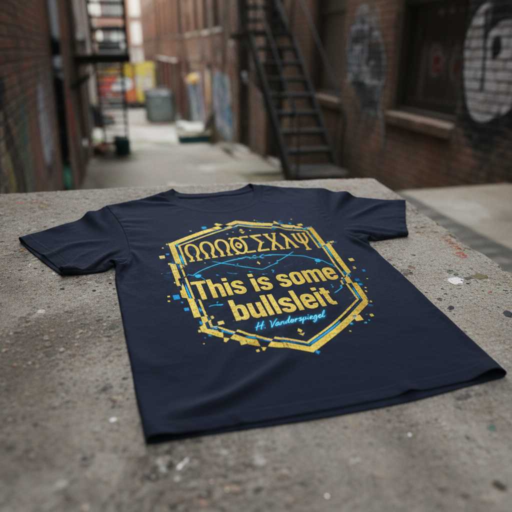 This Is Some Bullshleit H. Vanderspeigel Distressed T-Shirt Funny Novelty Tee