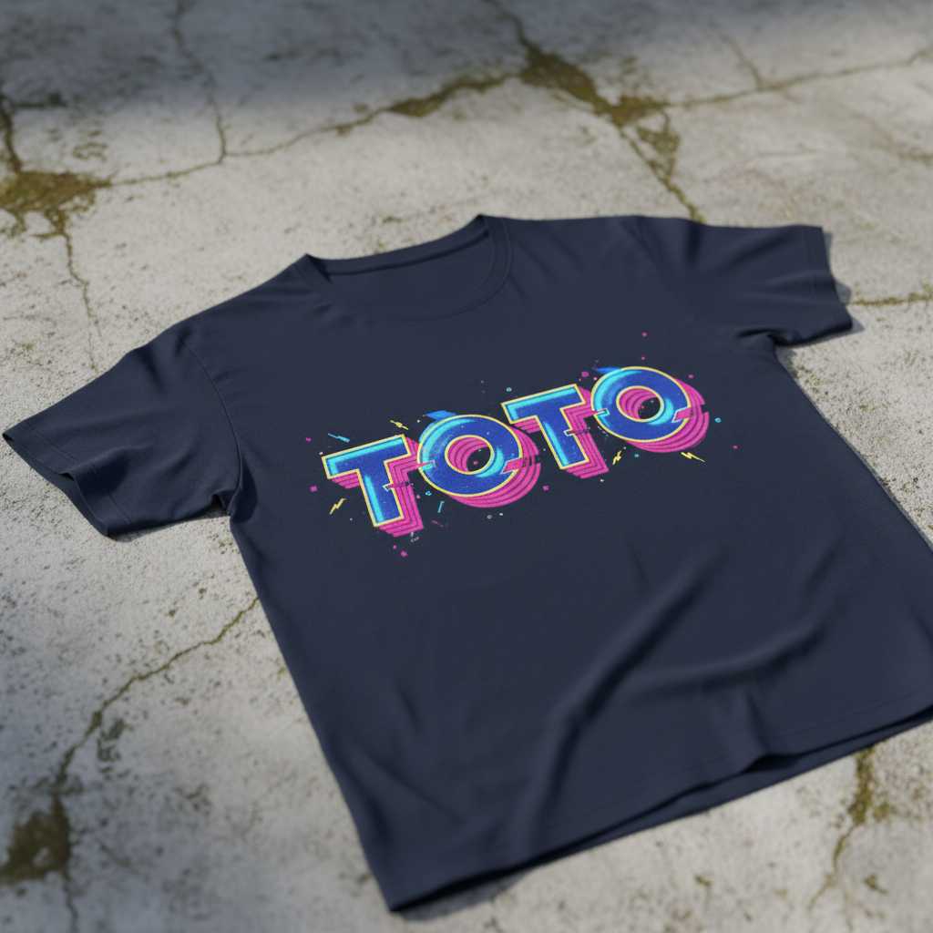 Toto Retro 80s Graphic T-Shirt, Vintage 90s Music Style Tee Novelty Merch