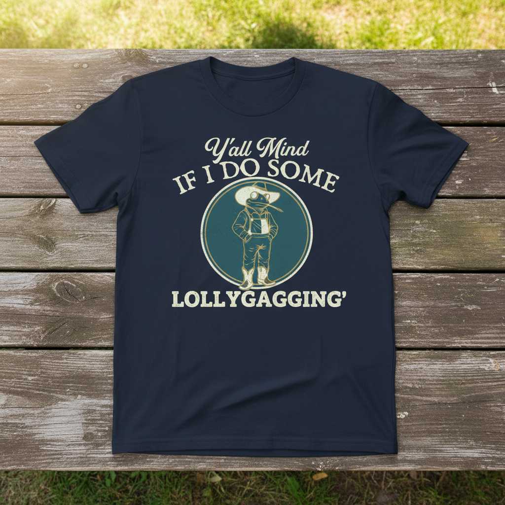Yall Mind If I Do Some Lollygagging Vintage Frog T-Shirt, Funny Graphic Tee