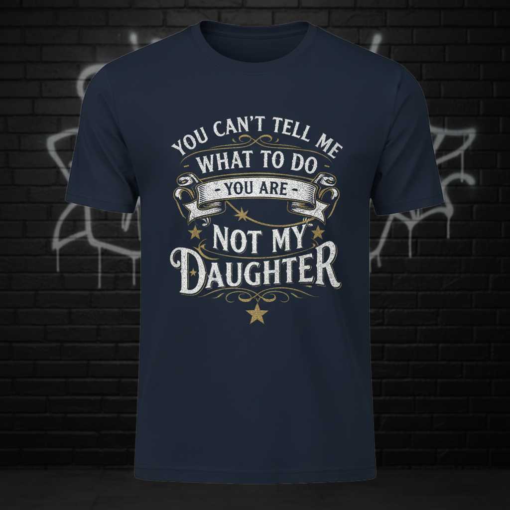 You Cant Tell Me What To Do You Are Not My Daughter Vintage T-Shirt, Funny Tee Idea