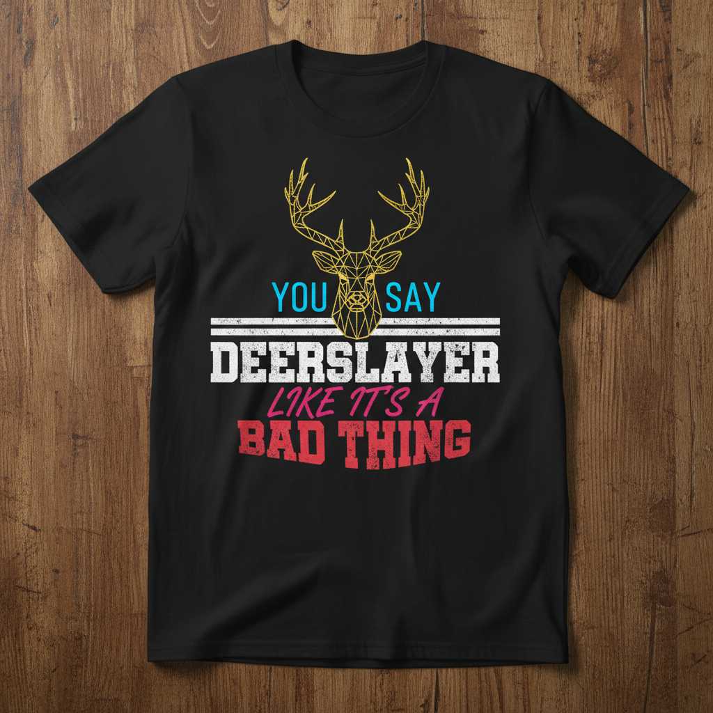 You Say Deerslayer Like Its A Bad Thing Vintage T-Shirt, Funny Hunting Tee