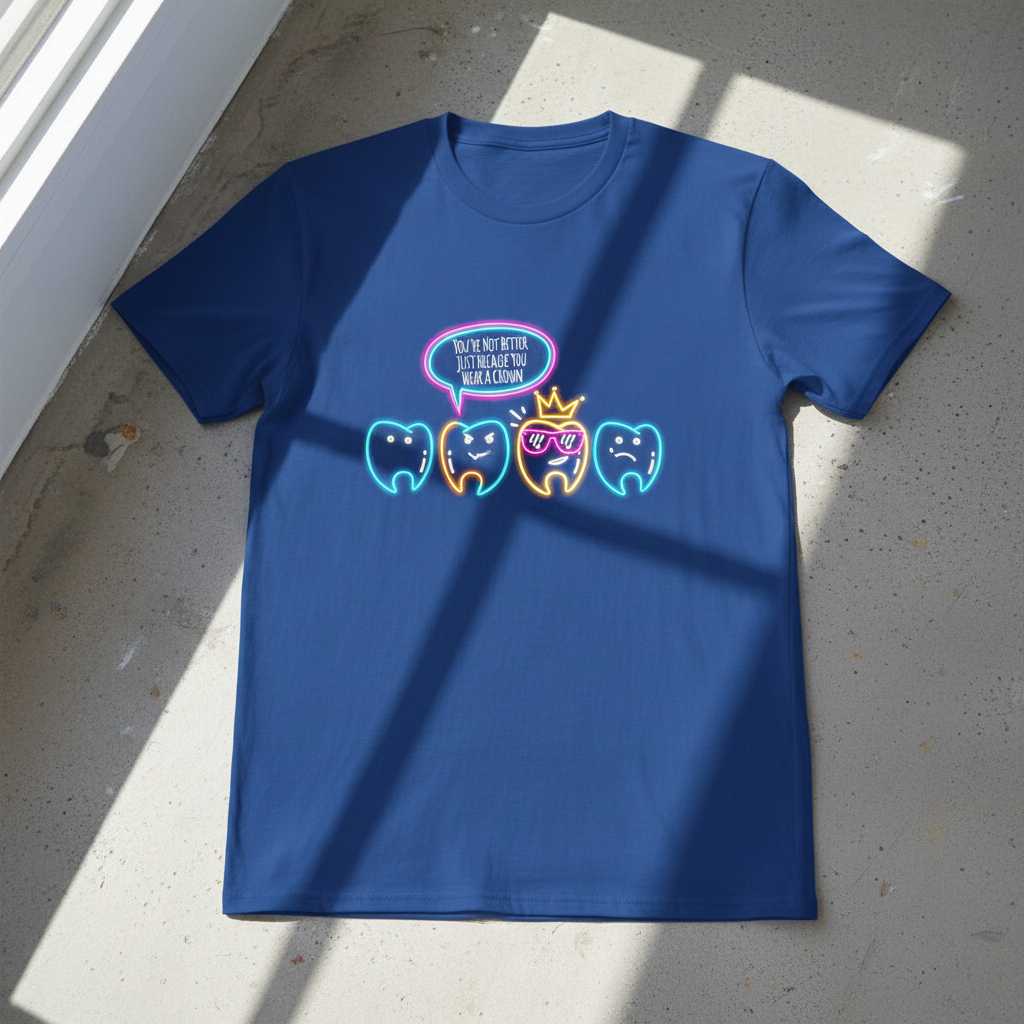 Youre Not Better Just Because You Wear A Crown T-Shirt, Funny Dental Tee Gift Idea