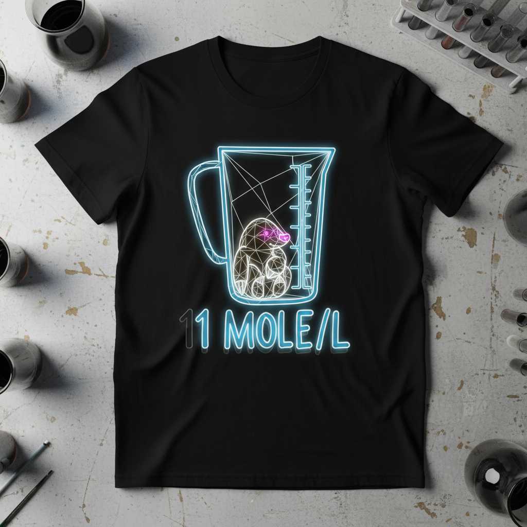 11 Mole-L Graphic T-Shirt, Funny Chemistry Science Tee Gift Idea Outfit