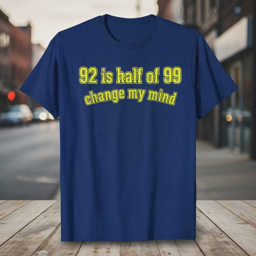 92 Is Half Of 99 Change My Mind Retro MMORPG T-Shirt, Funny Gaming Tee Merch