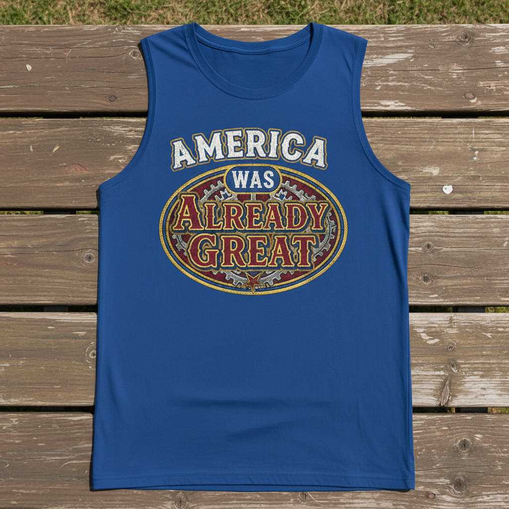 America Was Already Great Vintage Distressed Retro T-Shirt, Novelty Tee