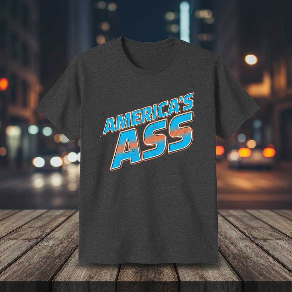 Americas Ass Retro Graphic T-Shirt, Superhero Movie Tee Souvenir Gear