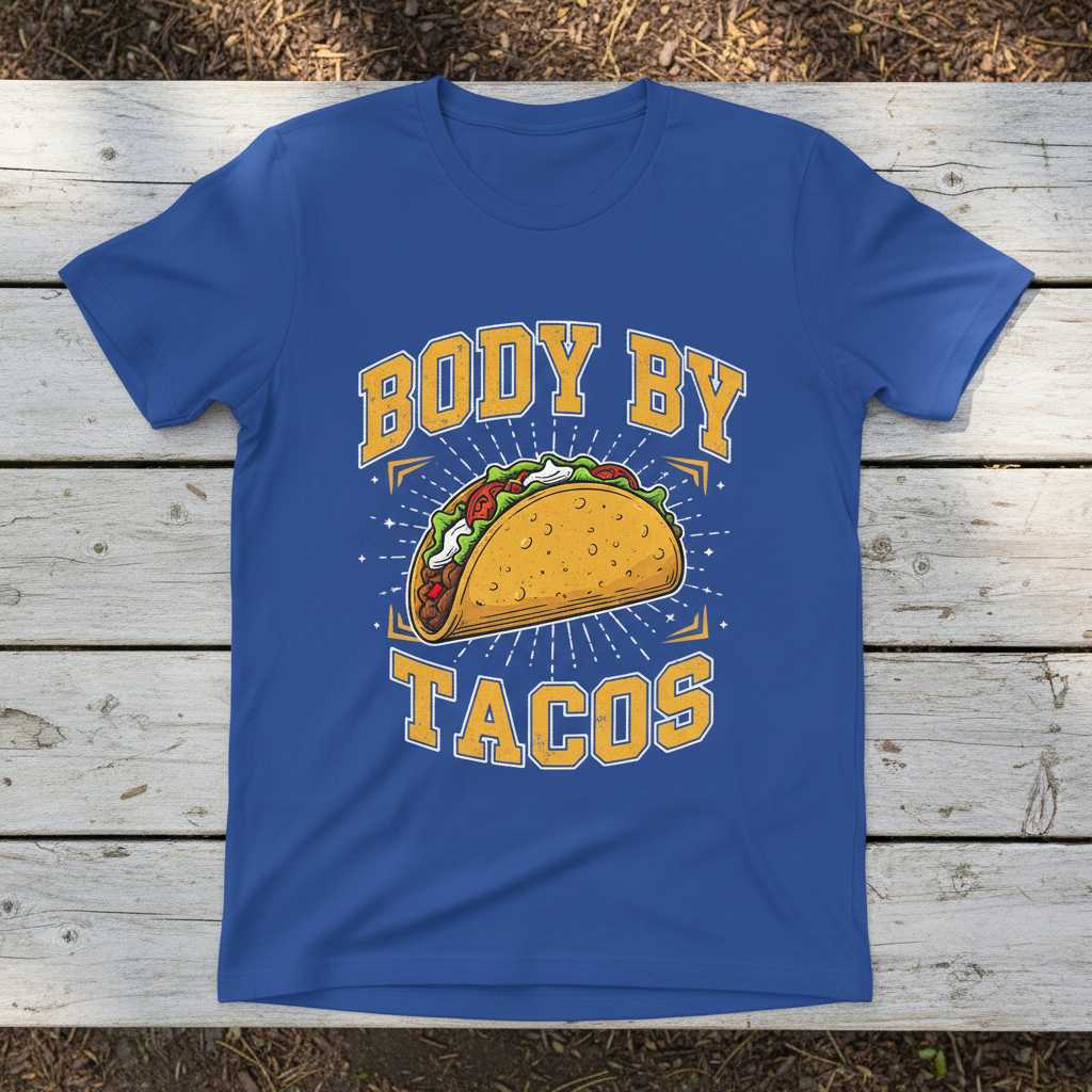Body By Tacos Vintage T-Shirt, Funny Cinco De Mayo Party Tee Outfit Idea