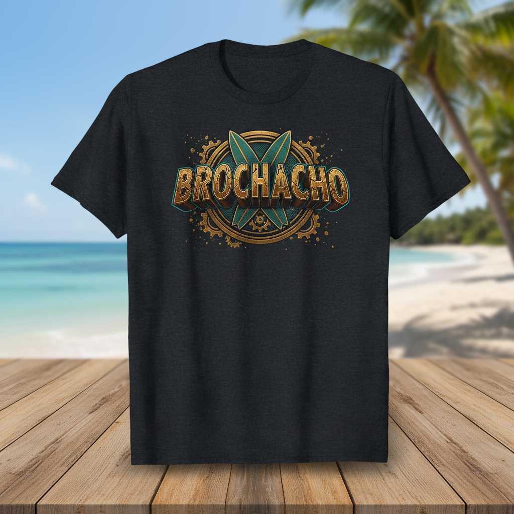 Brochacho Mexico Vintage T-Shirt, Funny Graphic Novelty Tee Souvenir Idea