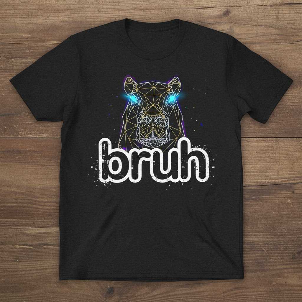 Bruh Capybara Distressed Graphic T-Shirt, Funny Novelty Capy Lover Tee Gear