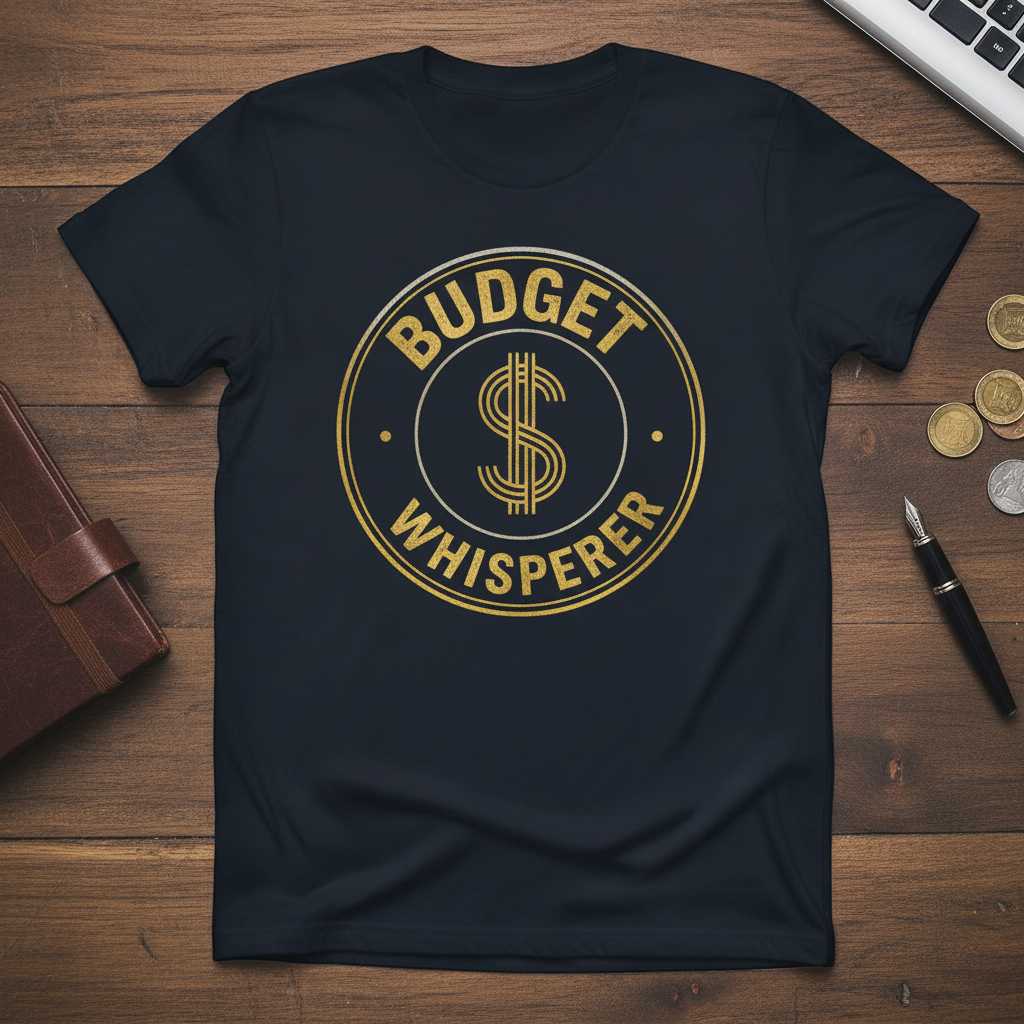 Budget Whisperer Graphic T-Shirt, Funny Budget Analyst Office Tee Gift Idea