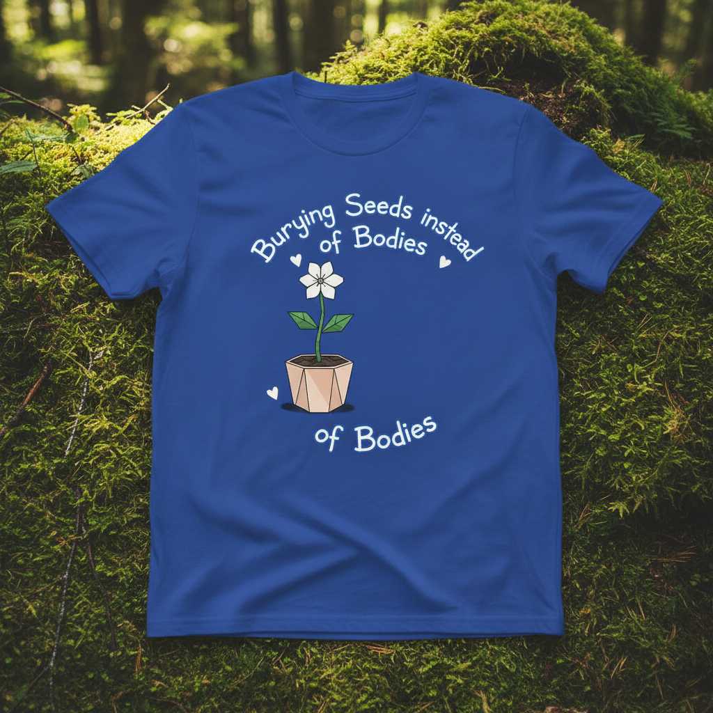 Burying Seeds Instead Of Bodies Funny Gardener T-Shirt, Graphic Tee Idea