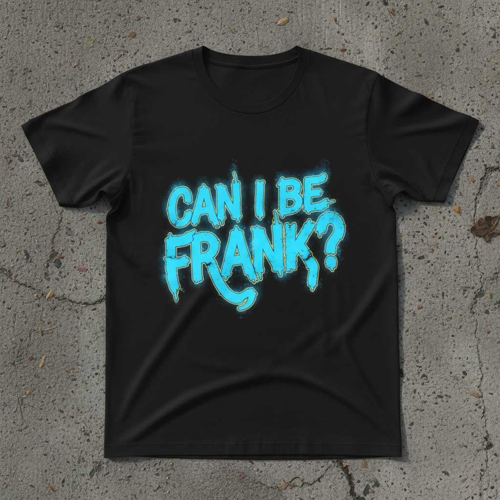 Can I Be Frank- Distressed T-Shirt, Funny Sarcastic Graphic Tee Outfit