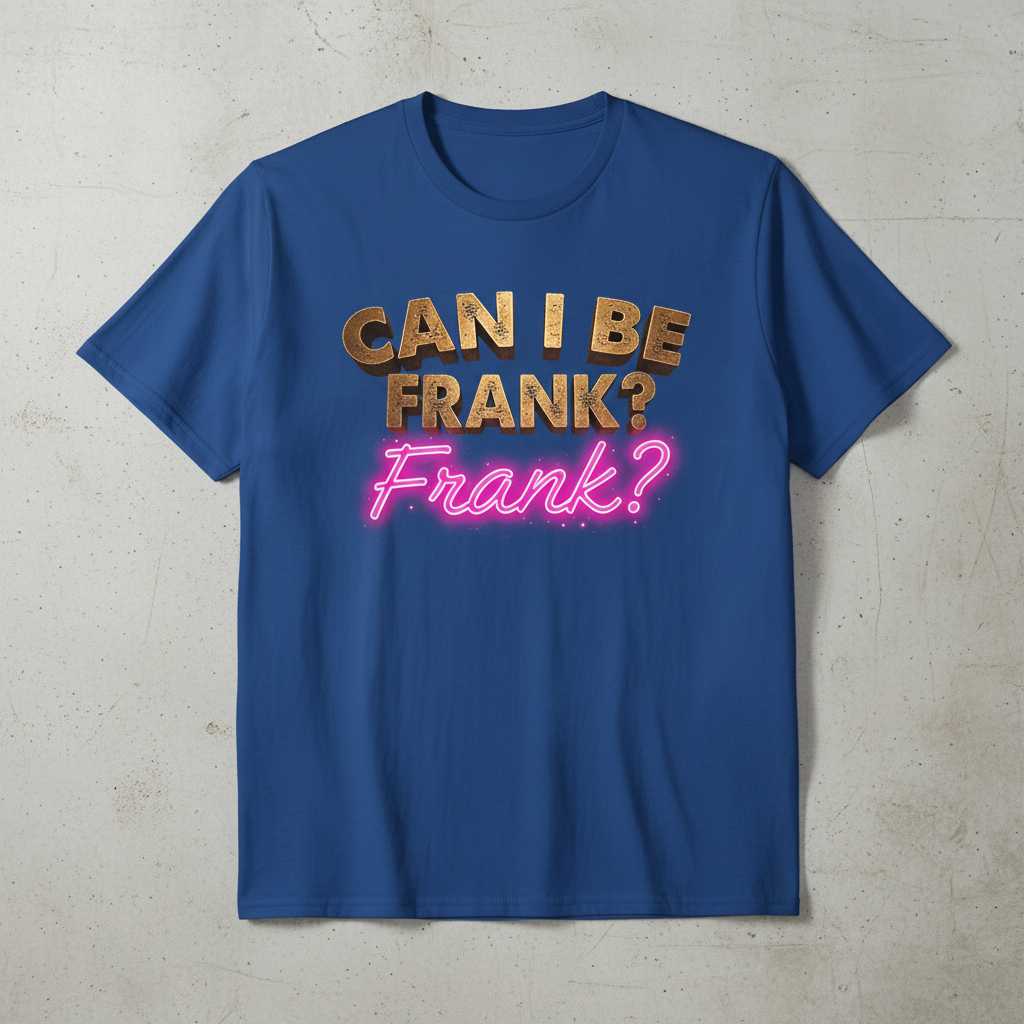 Can I Be Frank- Frank- Retro Distressed T-Shirt, Funny Merch Tee Souvenir