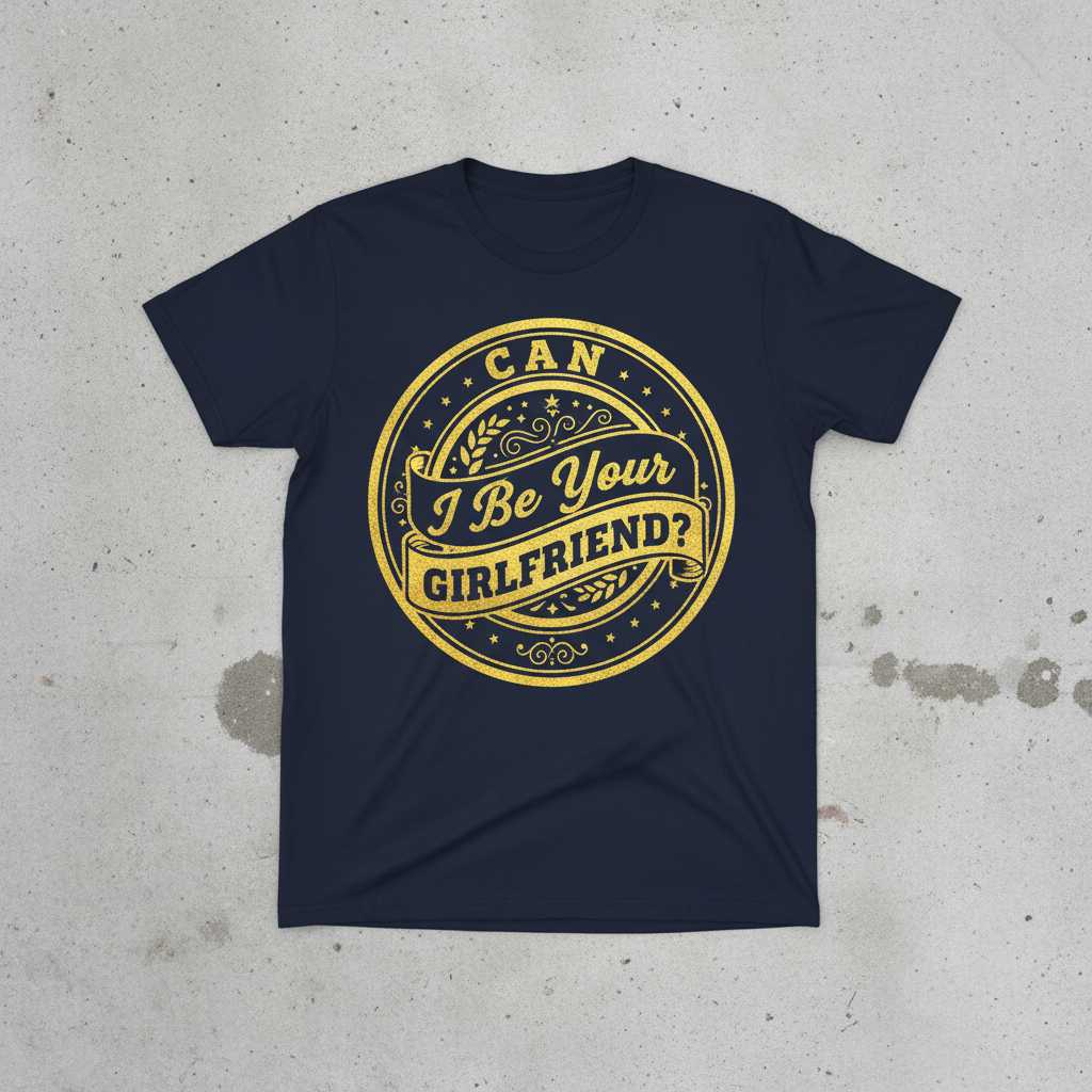 Can I Be Your Girlfriend- Vintage Graphic T-Shirt, Funny Novelty Tee Present