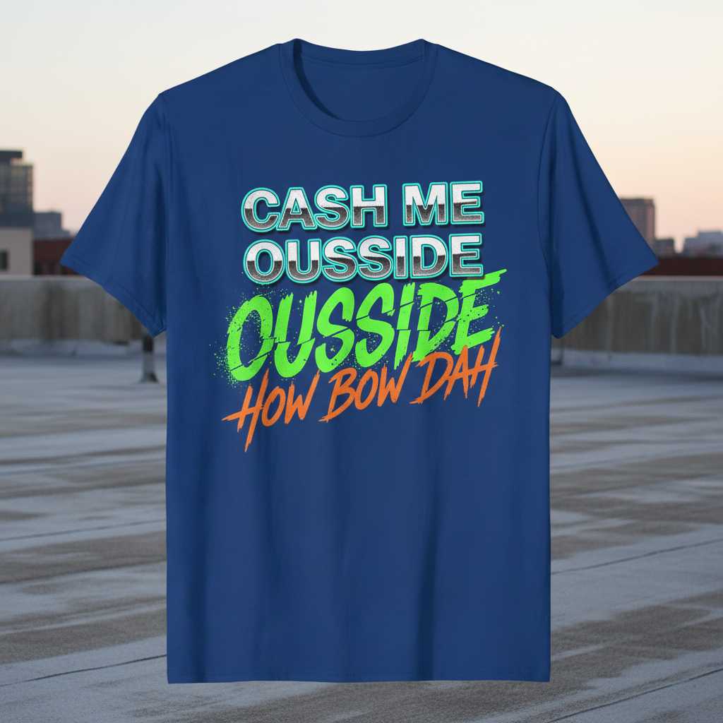 Cash Me Ousside Ousside How Bow Dah Retro 90s T-Shirt, Funny Tee Gear Idea