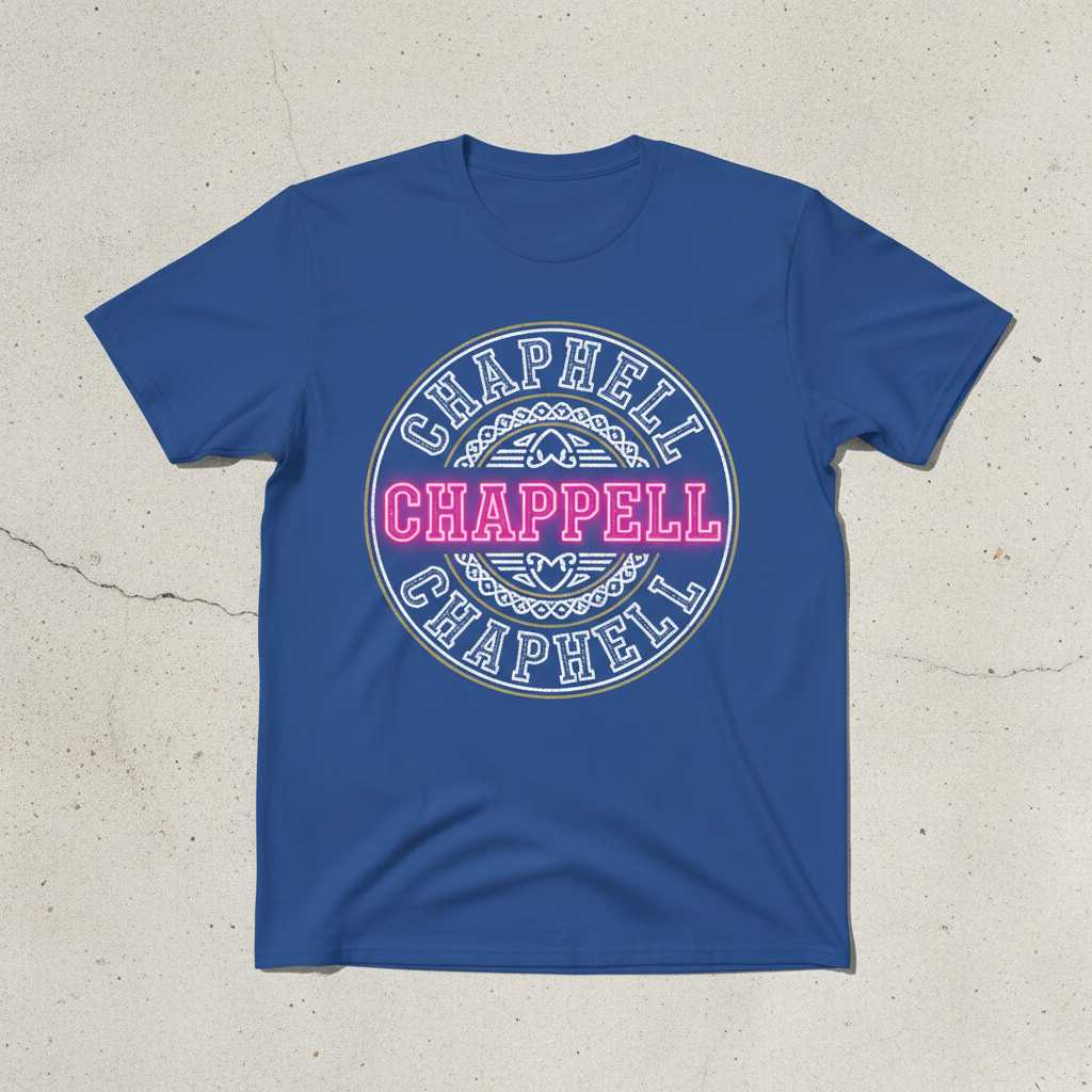 Chappell Vintage Retro Family Name T-Shirt, Graphic Unisex Tee Present
