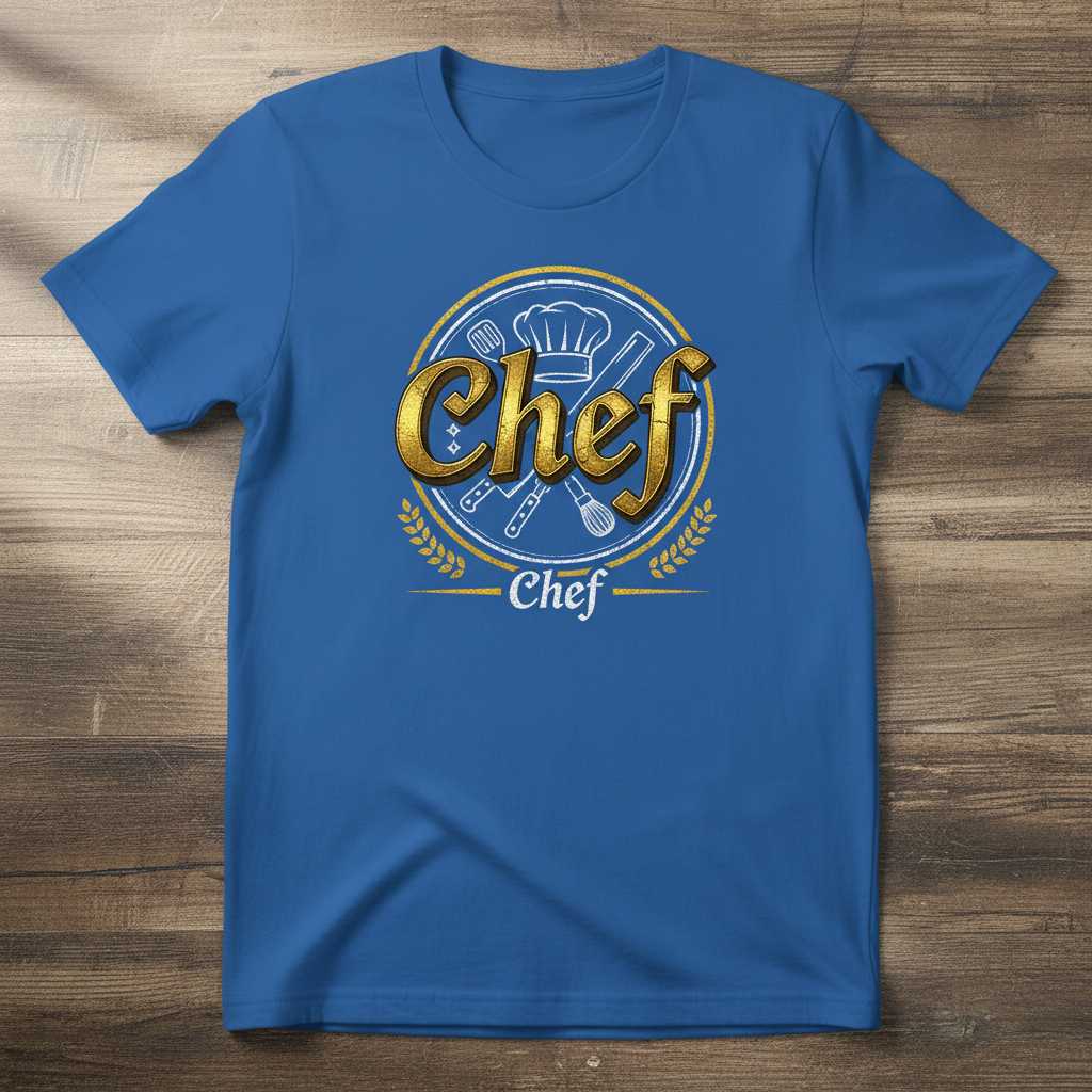 Chef Vintage Distressed T-Shirt, Culinary Kitchen Cooking Graphic Tee Present