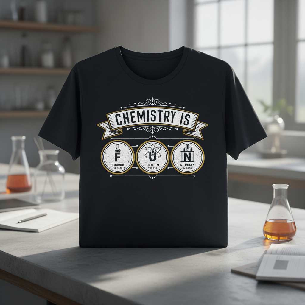 Chemistry Is Fun Vintage Retro T-Shirt, Funny Science Professor Tee Gift Idea