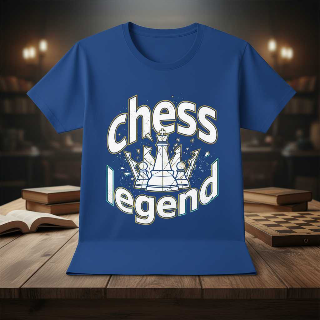 Chess Legend Graphic T-Shirt, Novelty Chess Player Board Game Tee Gift Idea