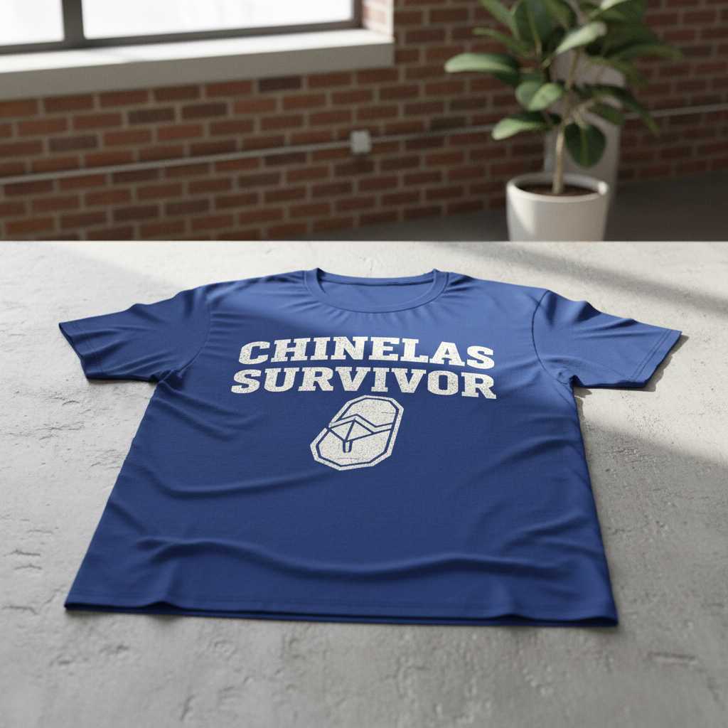 Chinelas Survivor Distressed T-Shirt, Funny Philippines Slipper Tee Souvenir