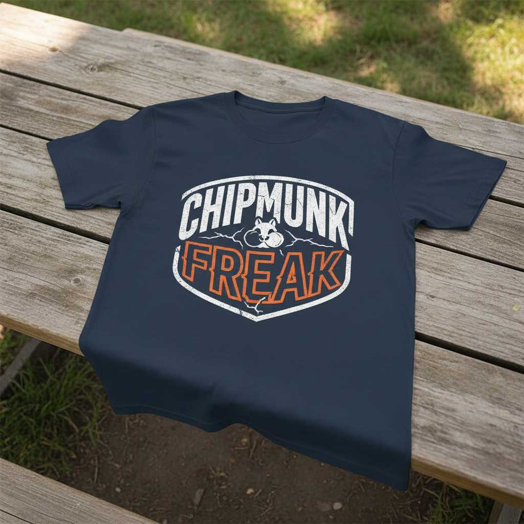 Chipmunk Freak Vintage Distressed T-Shirt, Funny Graphic Novelty Tee Gear