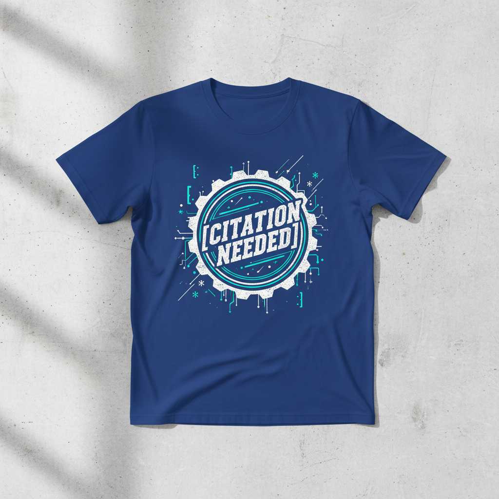Citation Needed Graphic T-Shirt, Funny Science Nerd Meme Tee Gear Gift Idea