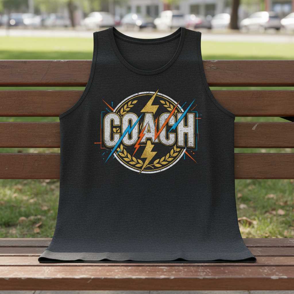 Coach Vintage Retro Distressed Graphic T-Shirt, Funny Sports Tee Gear Idea