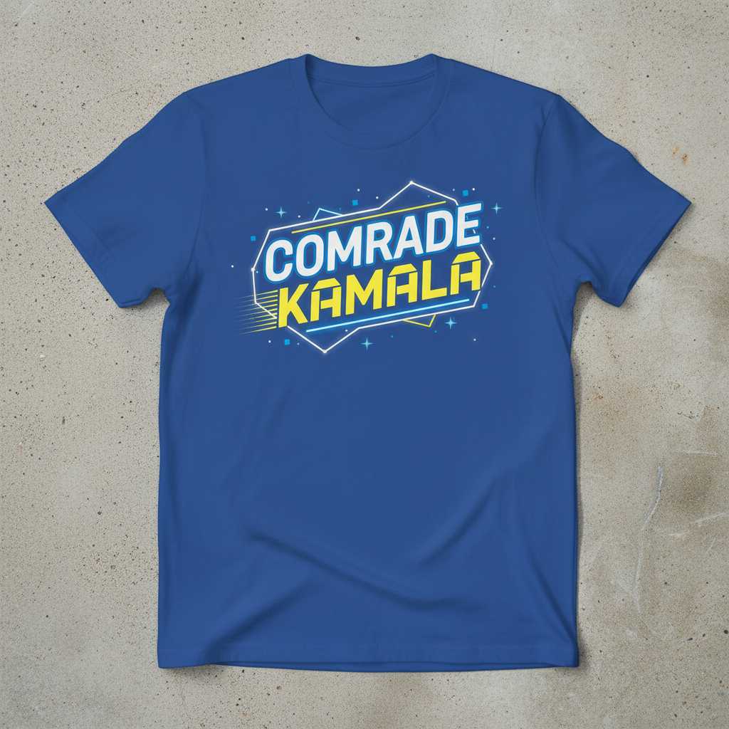 Comrade Kamala Retro Graphic T-Shirt, Funny Unisex Novelty Tee Merch