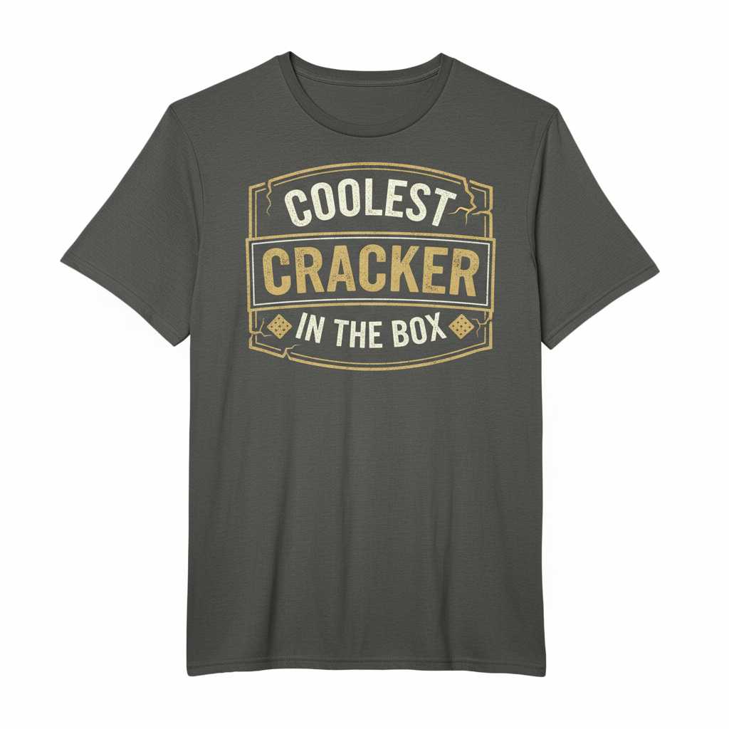 Coolest Cracker In The Box Vintage Distressed T-Shirt, Graphic Tee Gift Idea