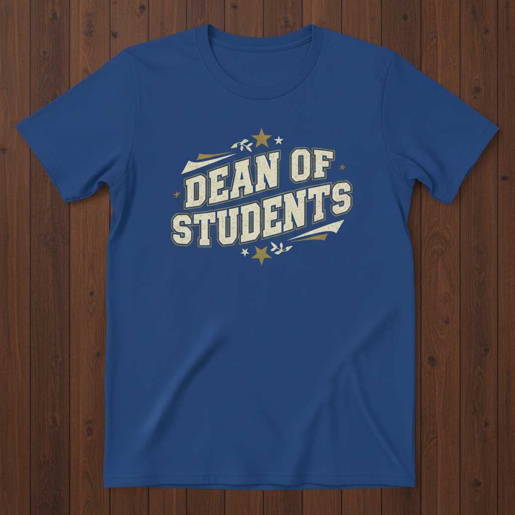 Dean Of Students Vintage Distressed T-Shirt, Graphic Tee Back To School Idea
