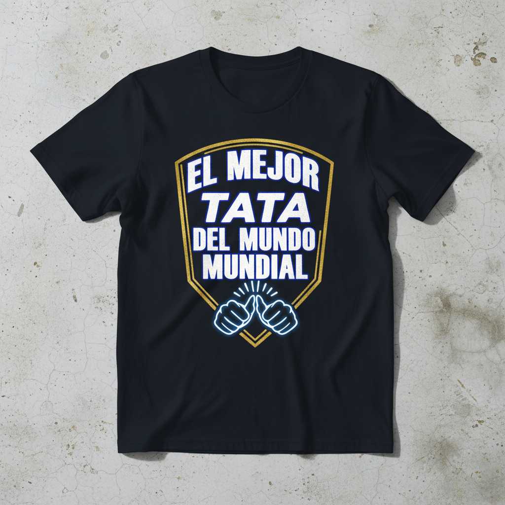 El Mejor Tata Del Mundo Mundial Graphic T-Shirt, Fathers Day Tee Idea