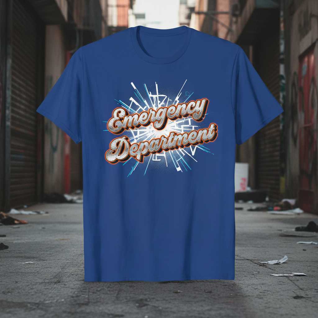 Emergency Department Retro Vintage T-Shirt, Graphic Healthcare Tee Gear