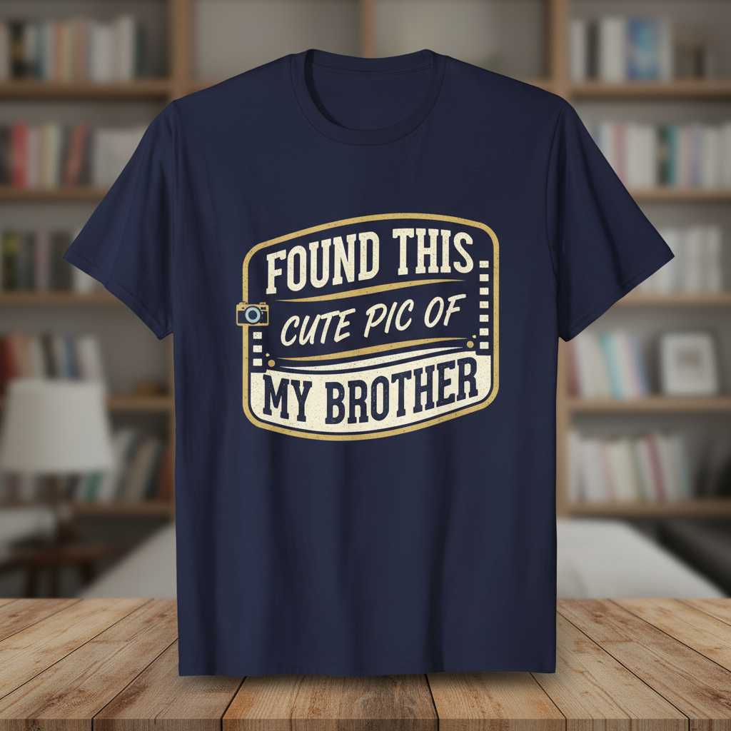 Found This Cute Pic Of My Brother Vintage T-Shirt, Funny Novelty Tee Idea