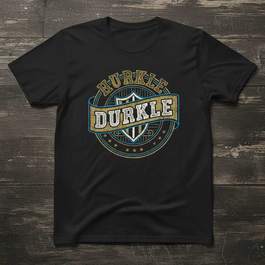 Hurkle Durkle Vintage Distressed T-Shirt, Funny Graphic Tee Novelty Gear