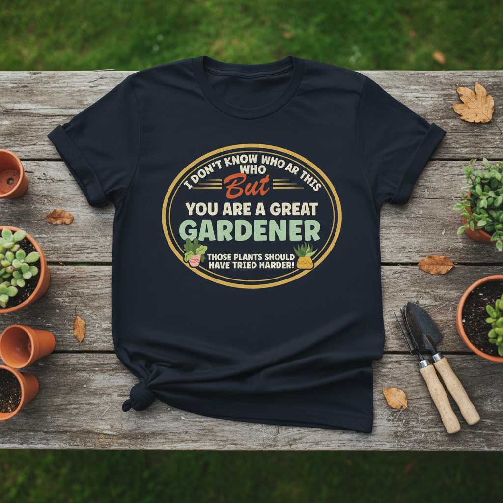 I Dont Know Who Ar This But You Are A Great Gardener Those Plants Should Have Tried Harder Retro T-Shirt, Funny Tee Gear