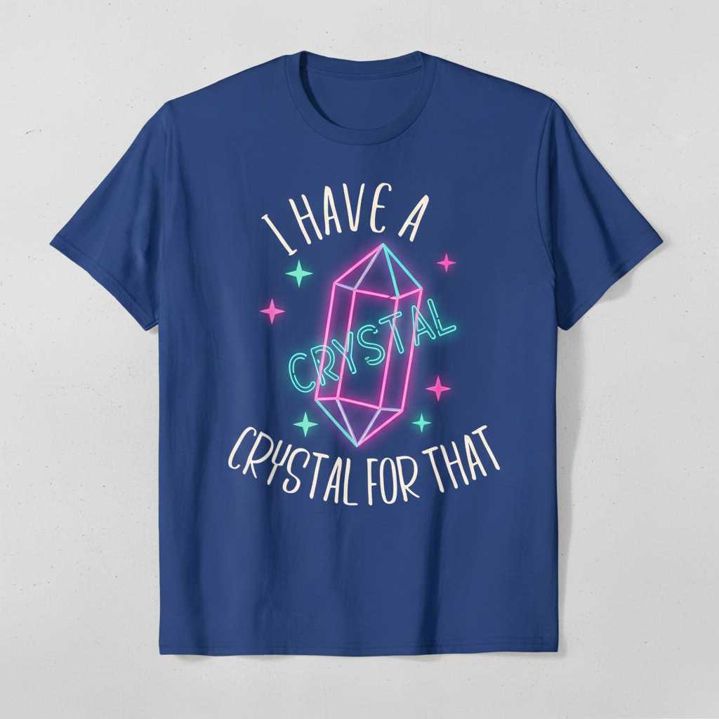 I Have A Crystal For That Graphic T-Shirt Cute Witchcraft Healing Tee Idea