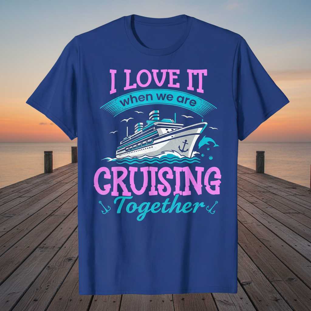 I Love It When We Are Cruising Together Retro T-Shirt, Graphic Tee Souvenir