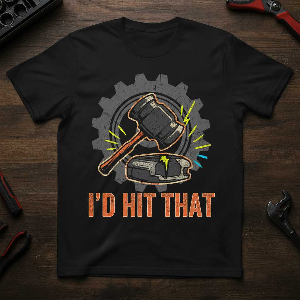 Id Hit That Vintage Distressed Judge Gavel T-Shirt, Funny Courtroom Tee