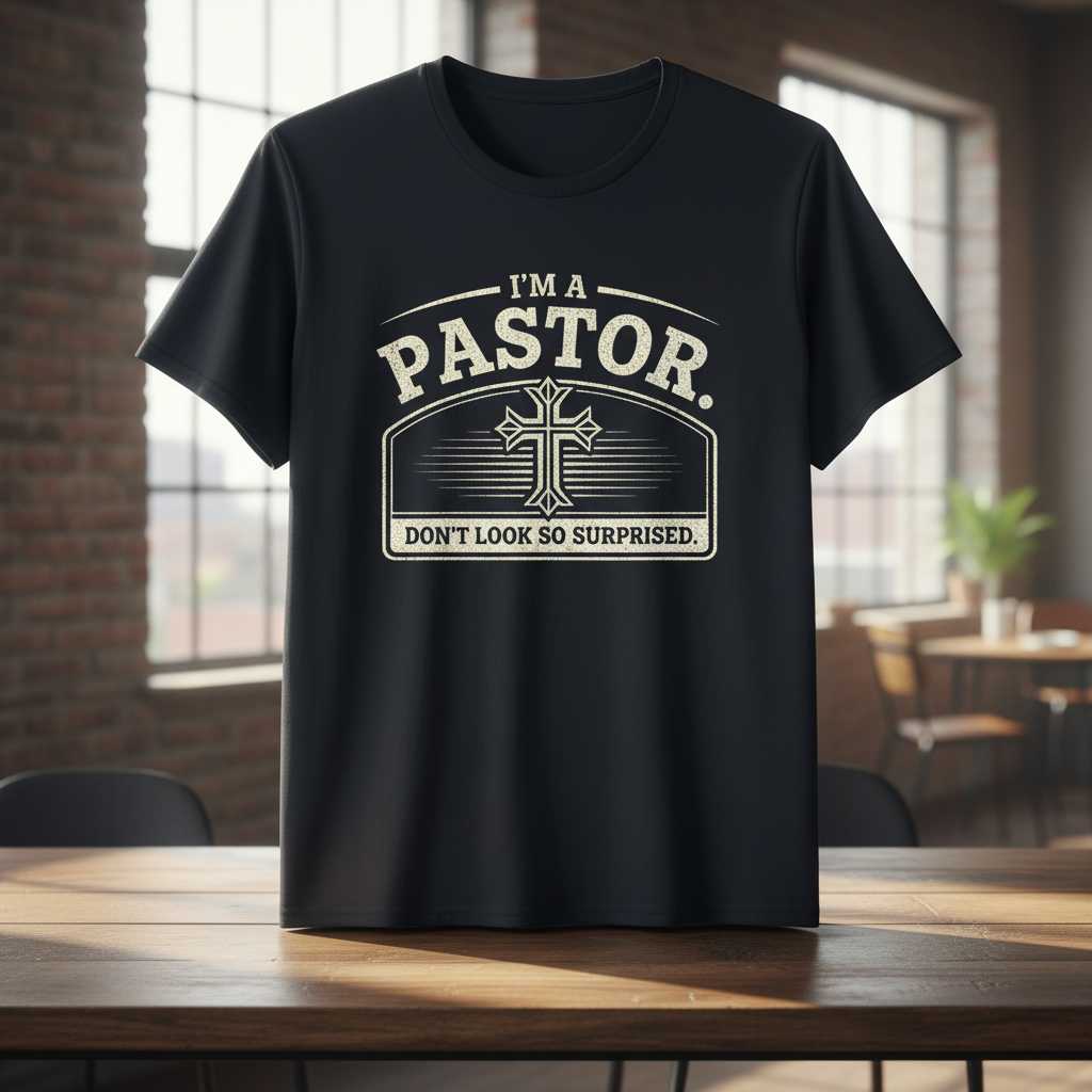 Im A Pastor Dont Look So Surprised Vintage Distressed T-Shirt Funny Tee Idea