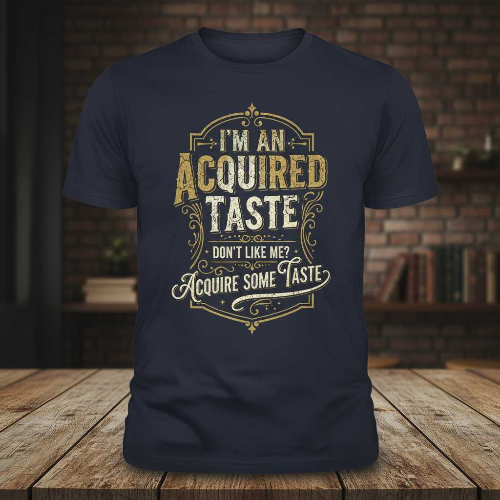 Im An Acquired Taste Dont Like Me- Acquire Some Taste Vintage T-Shirt Funny Tee