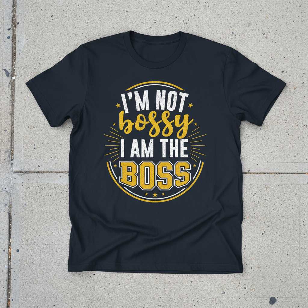 Im Not Bossy I Am The Boss Distressed T-Shirt, Funny Girl Boss Tee Idea