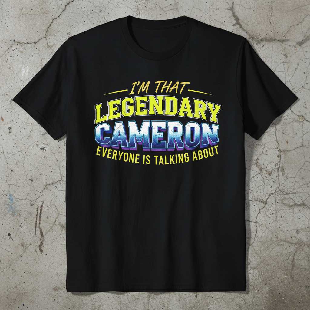 Im That Legendary Cameron Everyone Is Talking About Retro T-Shirt, Funny Tee