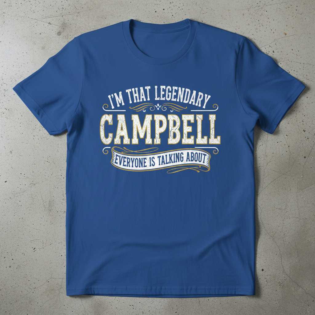 Im That Legendary Campbell Everyone Is Talking About Vintage T-Shirt Funny Tee