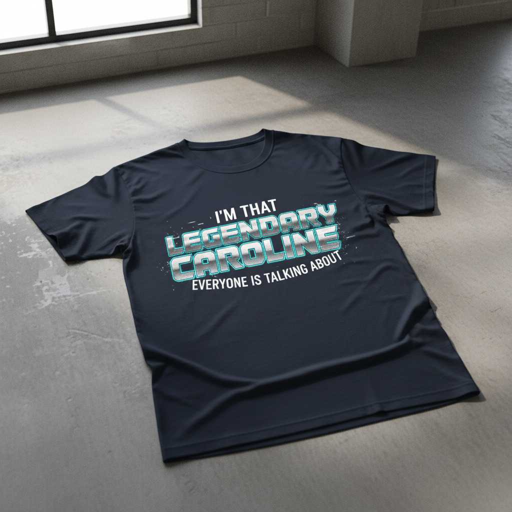 Im That Legendary Caroline Everyone Is Talking About Retro T-Shirt Graphic Tee
