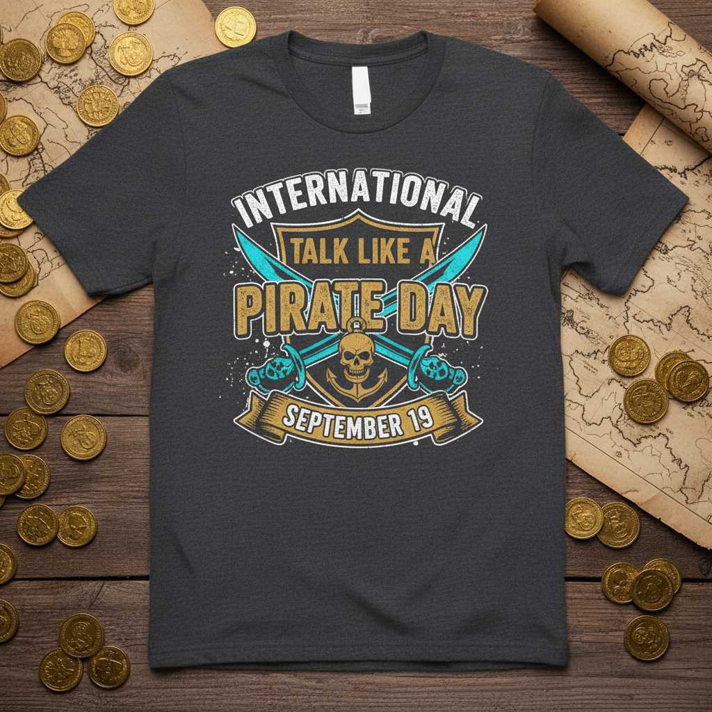 International Talk Like A Pirate Day September 19 Vintage Distressed T-Shirt Graphic Tee