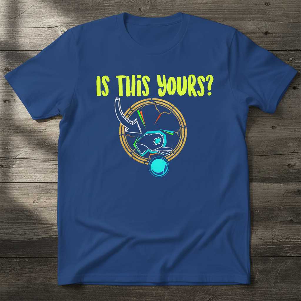 Is This Yours- Retro Distressed T-Shirt, Funny Gotcha Prank Meme Novelty Tee