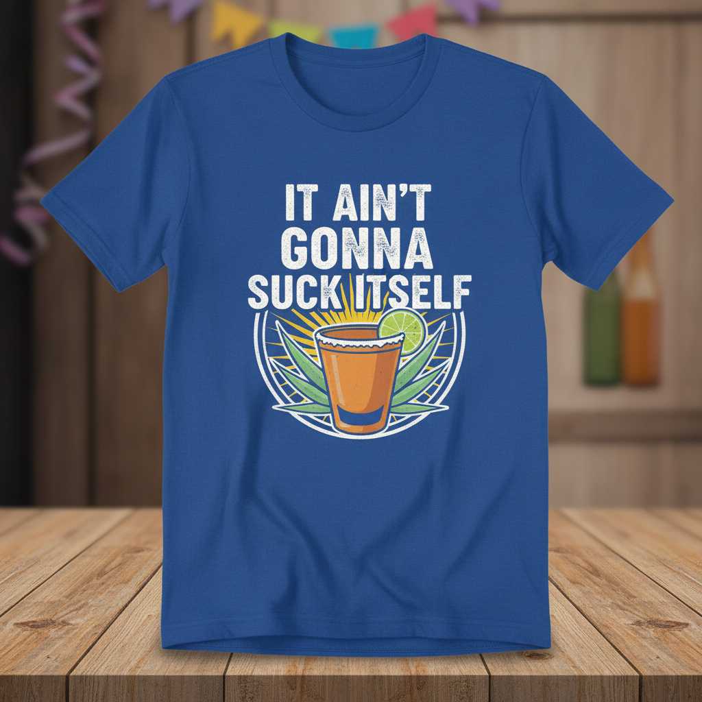 It Aint Gonna Suck Itself Distressed T-Shirt, Funny Mexican Cinco De Mayo Tee