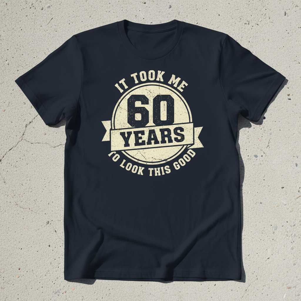 It Took Me 60 Years To Look This Good Vintage T-Shirt, Funny Tee Present Idea