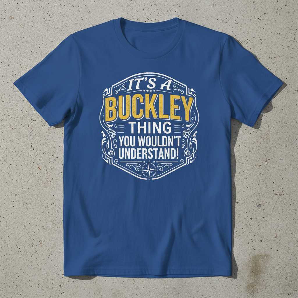 Its A Buckley Thing You Wouldnt Understand! Vintage T-Shirt Novelty Tee